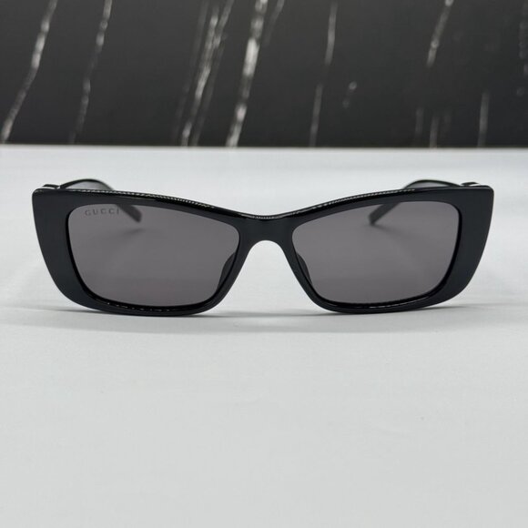 NEW GG1681S 001 GUCCI BLACK CAT EYE WOMEN GUCCI SUNGLASSES - Picture 3 of 12